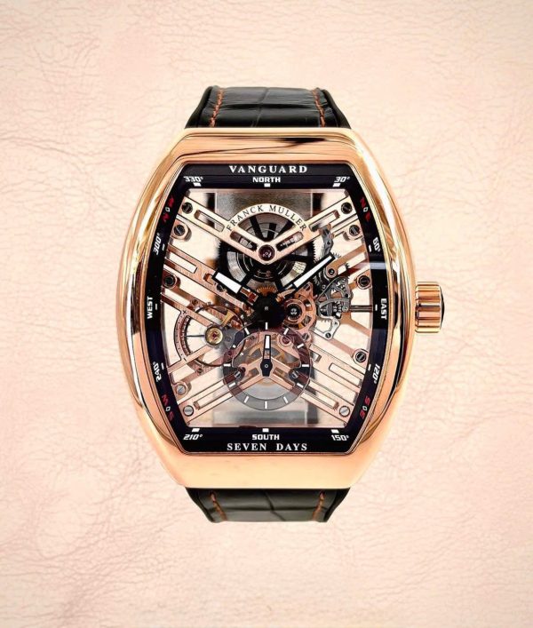 Franck Muller vanguard V 45 S6 SQT NR BR (NR) Rose Gold