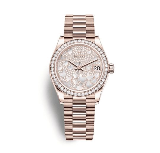 Rolex Lady-Datejust 31mm Everose Gold 278285rbr-0010 Butterfly