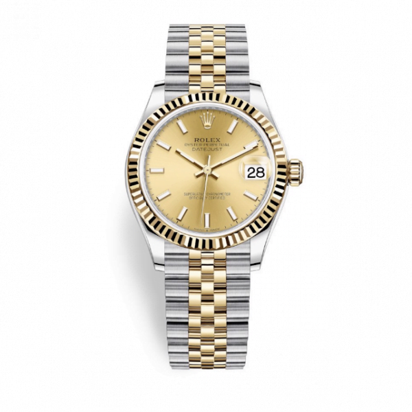 Rolex Datejust 31mm Stainless Steel and Yellow Gold Champagne Dial 278273-0014