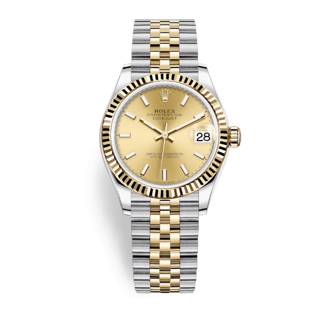 Rolex Datejust 31mm Stainless Steel and Yellow Gold Champagne Dial 278273-0014