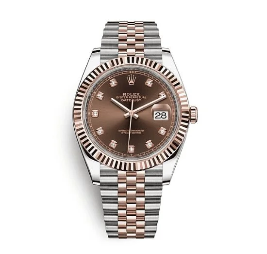 Rolex Datejust 41mm Steel and Everose Gold 126331-0004 Chocolate Dial New