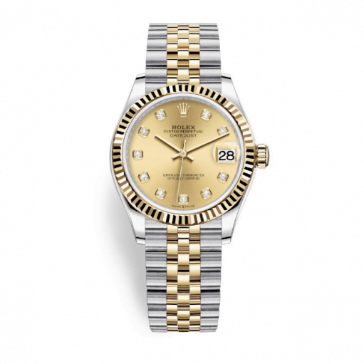 Rolex Datejust 31mm Stainless Steel and Yellow Gold Champagne Dial 278273-0026