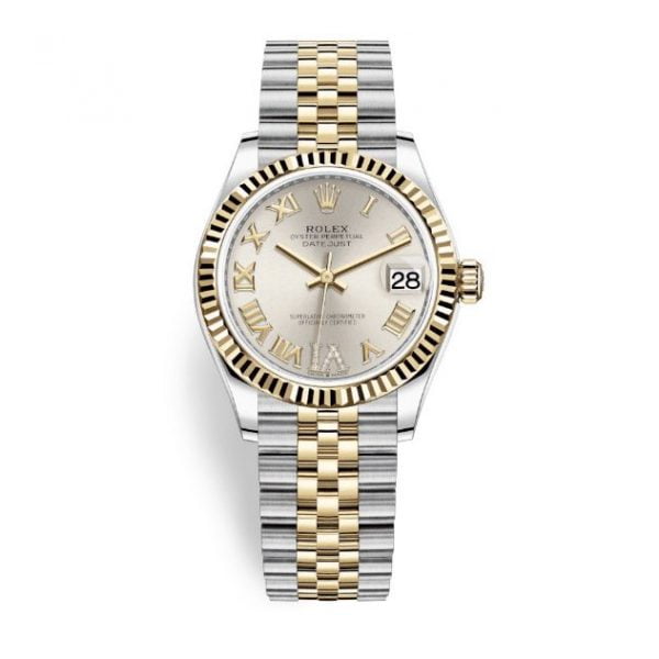 Rolex Datejust 31mm Stainless Steel and Yellow Gold Silver Dial 278273-0004