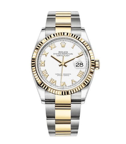 Rolex Datejust 36mm 126233-0030 white dial