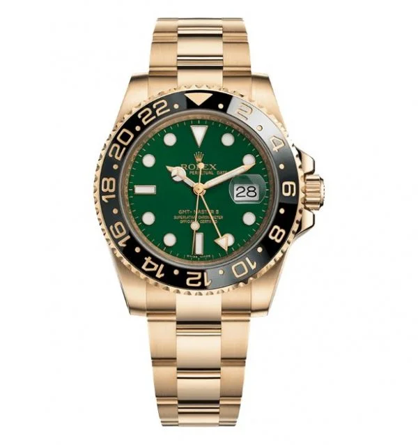 Rolex GMT Master II Everose Gold Green 116718LN-0002