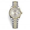 Rolex Lady-Datejust 28mm Stainless Steel Yellow Gold and Silver Dial 279173-0007