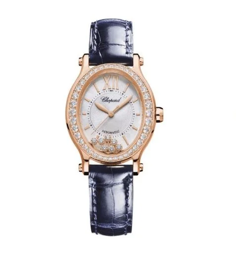 CHOPARD HAPPY SPORT 275362 5002 OVAL 18K DIAMONDS