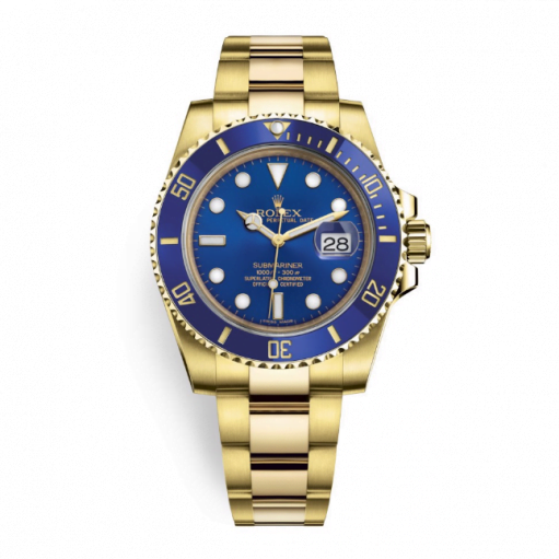 Rolex Submariner Date 40mm Yellow Gold Blue 116618LB-0003