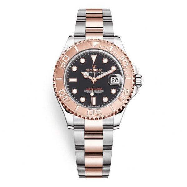 Rolex Yacht-Master 37mm Stainless Steel & Rose Gold Black 268621-0004