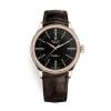 Rolex Cellini Time 39mm Rose Gold Black Brown Strap 50505-0008