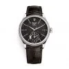 Rolex Cellini Dual Time 39mm White Gold Black Brown Strap 50529-0010 New