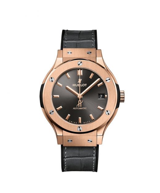 Hublot Classic Fusion Racing Grey King Gold Leather Strap 38mm