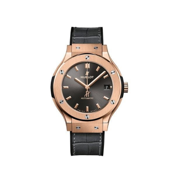 Hublot Classic Fusion Racing Grey King Gold Leather Strap 38mm