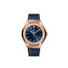 Hublot Classic Fusion Blue King Gold Leather Strap 33 mm