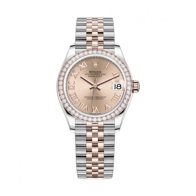 Rolex Datejust 31mm Stainless Steel and Rose Gold - 278381 mặt hồng