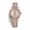 Rolex Everose Gold Lady-Datejust 28mm Watch - Fluted Bezel - 279175 pij