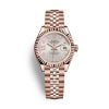 Rolex Everose Gold Lady-Datejust 28mm Watch - Fluted Bezel - 279175 s9dix8dj