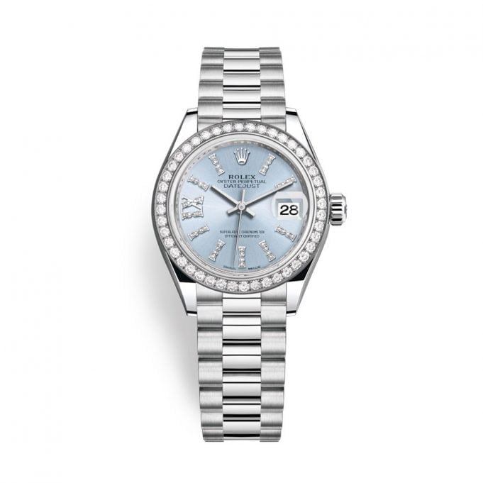 Rolex Platinum Lady-Datejust 28mm Watch - 279136RBR ib36dix8dp