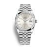 Rolex Steel Datejust 36mm Watch - Domed Bezel - Silver Index Dial - Jubilee Bracelet - 126200