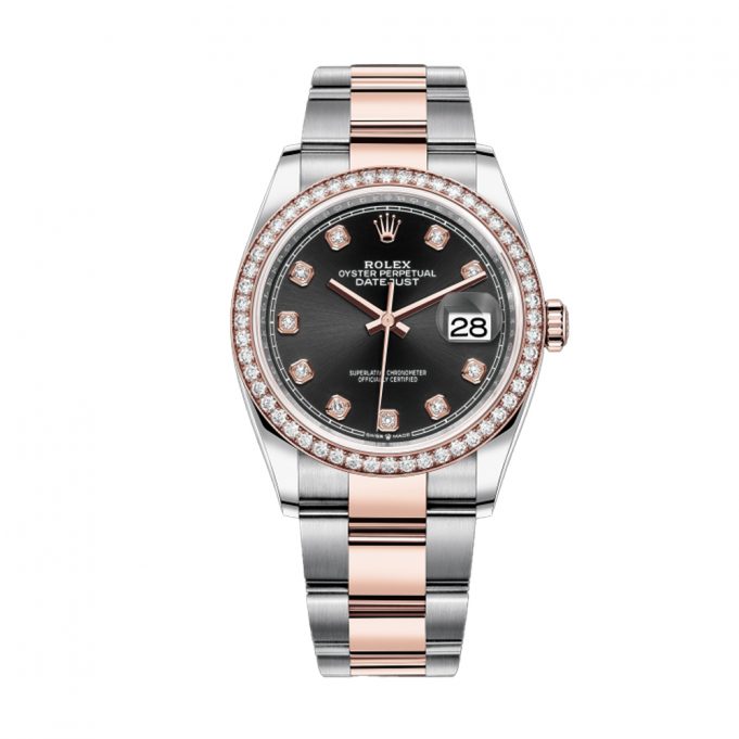 Rolex Steel and Everose Rolesor Datejust 36mm Watch - 126281RBR