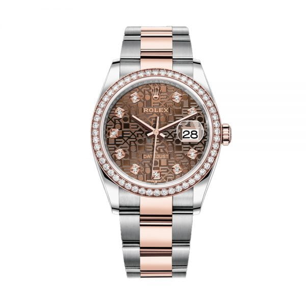 Rolex Steel and Everose Rolesor Datejust 36mm Watch - 126281RBR chojdo