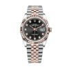 Rolex Steel and Everose Rolesor Datejust 36mm- Black Dial - Jubilee Bracelet - 126231-0019 New