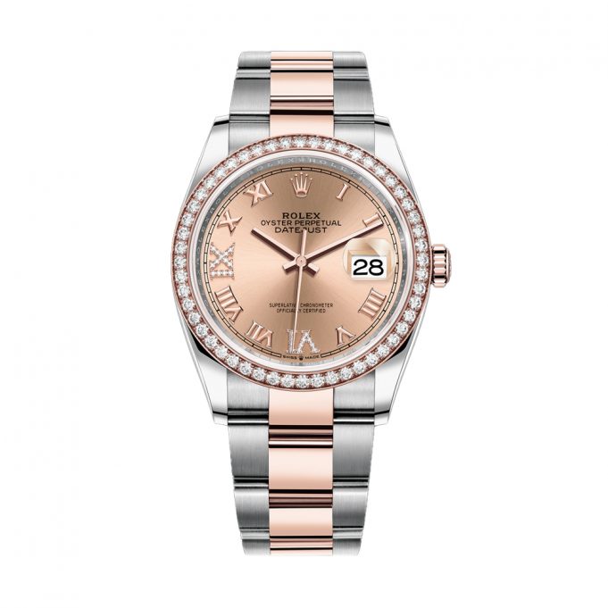Rolex Steel and Everose Rolesor Datejust 36mm Watch - 126281RBR rdr69o