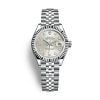 Rolex Steel and White Gold Rolesor Lady-Datejust 28 Watch - Fluted Bezel - 279174 s9dix8dj
