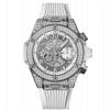 HUBLOT BIG BANG UNICO TITANIUM PAVÉ WHITE