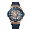 HUBLOT BIG BANG UNICO GMT KING GOLD BLUE CERAMIC 45mm