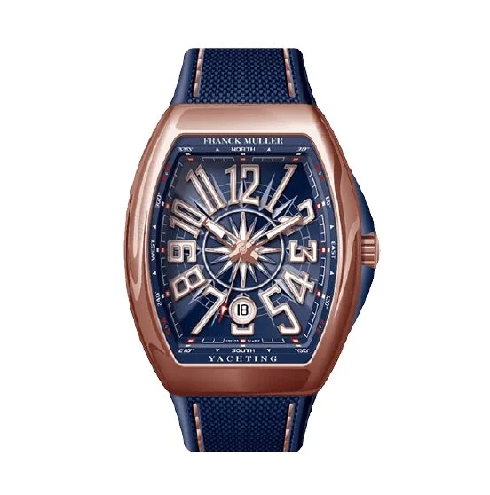 Franck Muller Vanguard V41 Rose Gold Yachting Blue