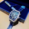 Franck Muller Vanguard V41 Steel Diamond Yachting Blue