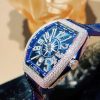 Franck Muller Vanguard V41 Steel Diamond Yachting Blue