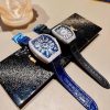 Franck Muller Vanguard V41 Steel Diamond Yachting Blue
