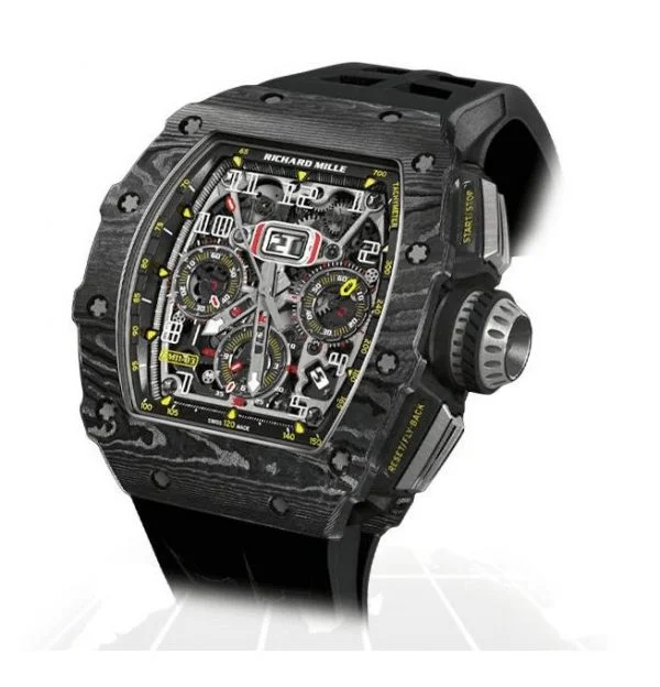Richard Mille Flyback Chronograph In Black NPTP Carbon RM, 59% OFF