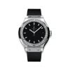 HUBLOT CLASSIC FUSION BLACK TITANIUM DIAMONDS 33MM MÁY PIN NEW