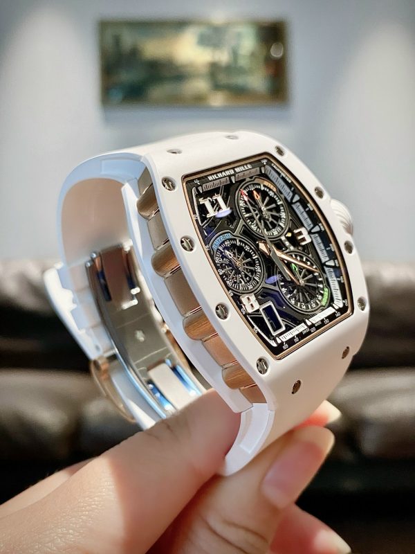 Richard Mille RM 72-01 White Ceramic Lifestyle In-House Chronograph White Ceramic