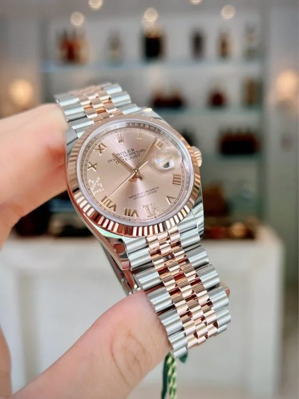 Rolex Datejust 126231-0027, 36mm, Everose Gold