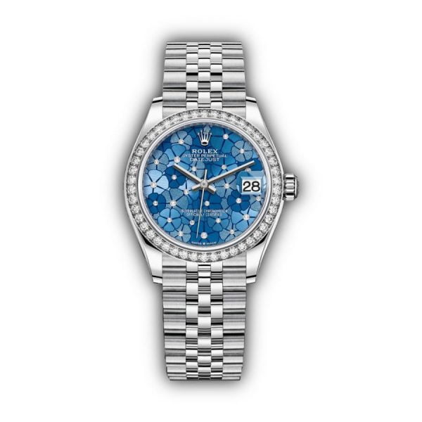 Rolex Datejust 31mm Stainless Steel - 278384-0040 Floral Blue Dial