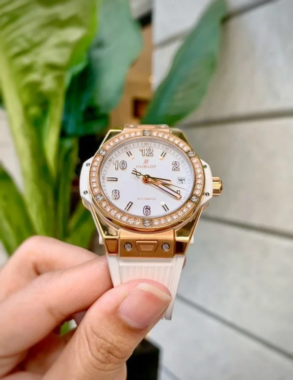 Big Bang One Click King Gold White Diamonds 39 mm