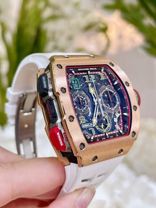 Richard Mille 65 01 Split Seconds Chronograph Rose Gold Ntpt Carbon