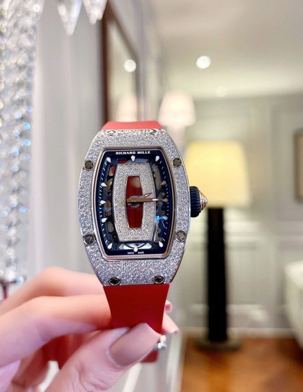 Richard Mille RM 07-01 White Gold Full Snow Diamond Jasper New