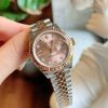 Rolex Steel and Everose Gold -Datejust 28mm - Fluted Bezel 279171-0027 mặt hồng Cọc số sao