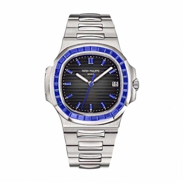 Patek Philippe Nautilus 5711/111P Blue Sapphire Bezel