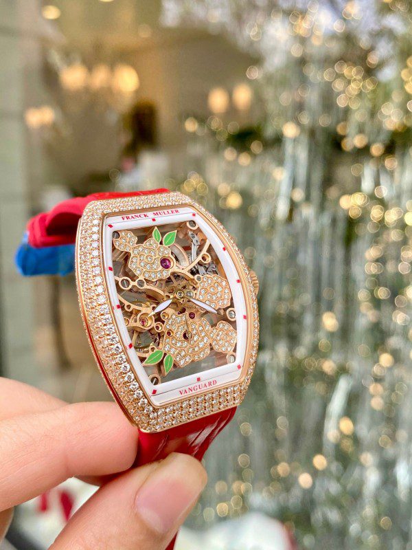 Franck Muller Vanguard V32 Rose Red Diamond used