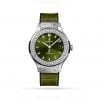 Hublot Classic Fusion Titanium Diamonds Green 38mm dây cao su New
