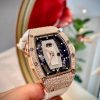 Richard Mille RM 37 Rose Gold Snow Setting Diamond Mop Used