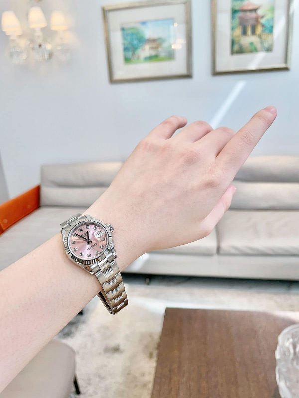 Rolex Steel and White Gold Rolesor Lady-Datejust 28mm - 279174 pink used 2019