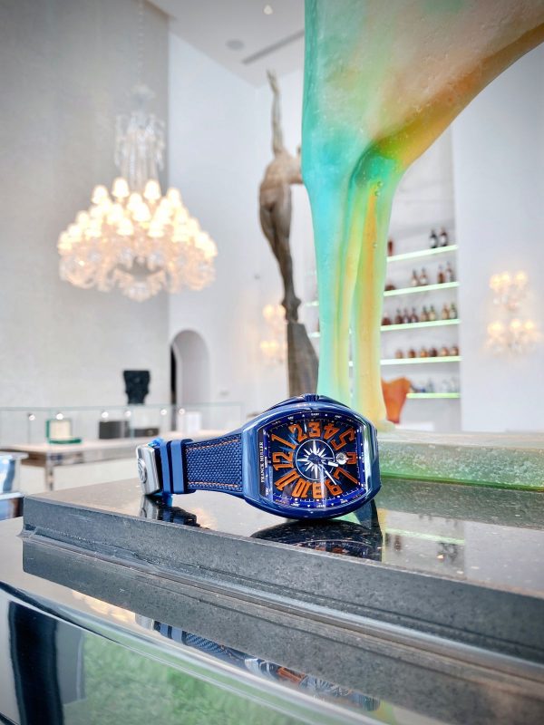 Franck Muller Vanguard V45 Blue ceramic new có sẵn