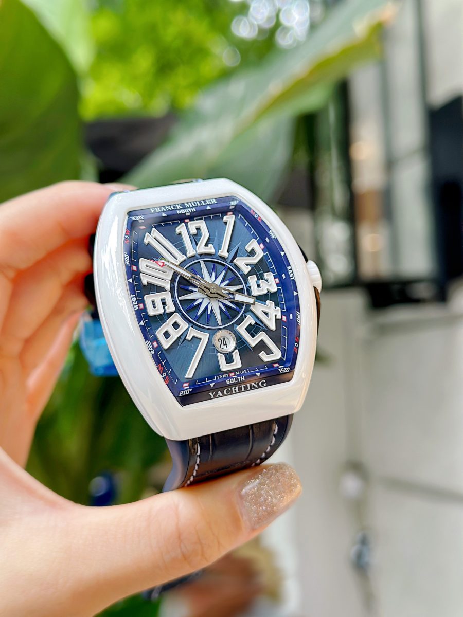 Đồng hồ Franck Muller Vanguard V41 SC DT bản thép mặt đen Fullbox